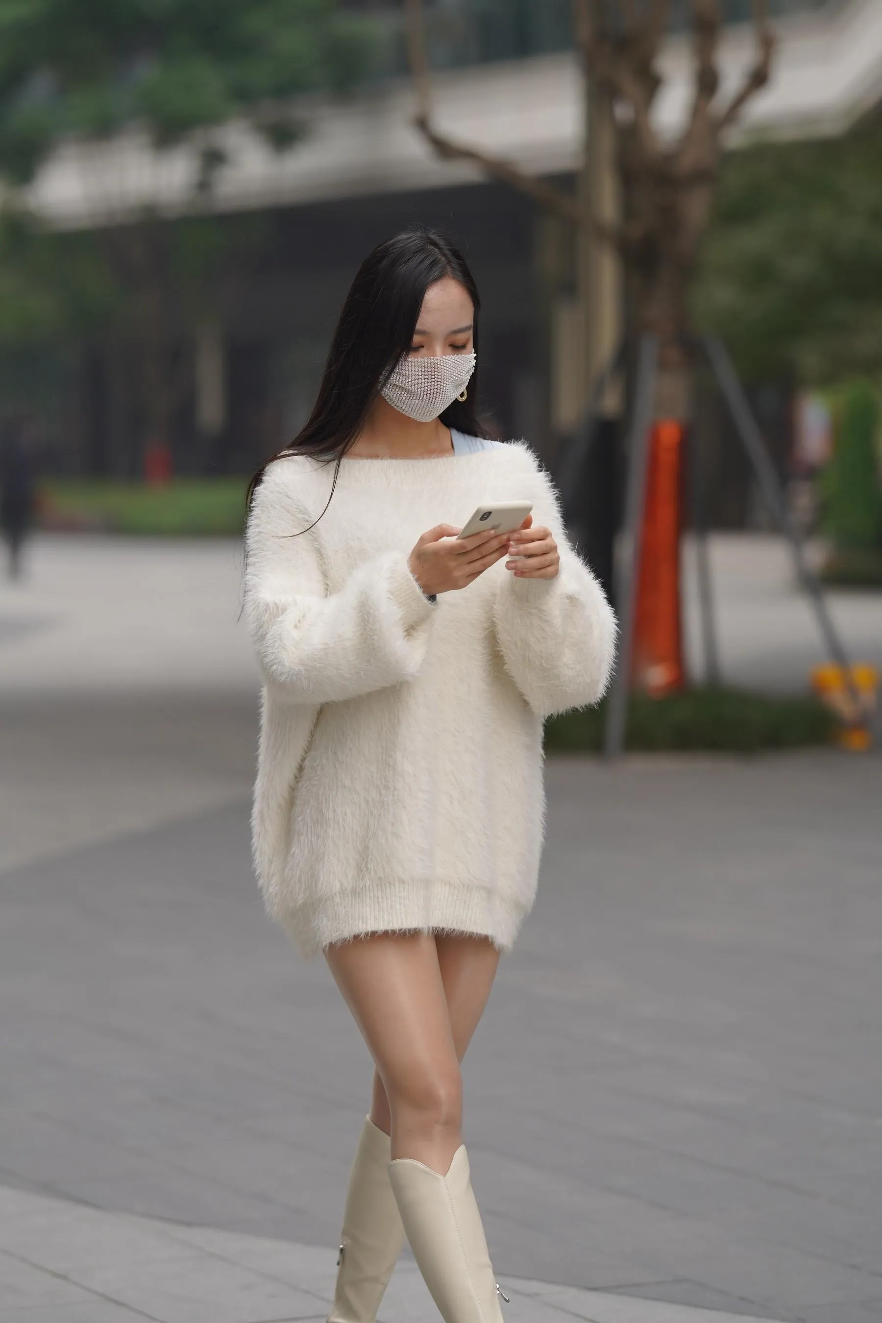 魔镜街拍 NO.170 凯恩街拍摄影-牛仔裙小姐姐 [304P]插图7